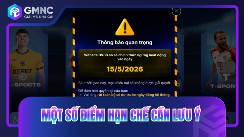 Một số điểm hạn chế cần lưu ý