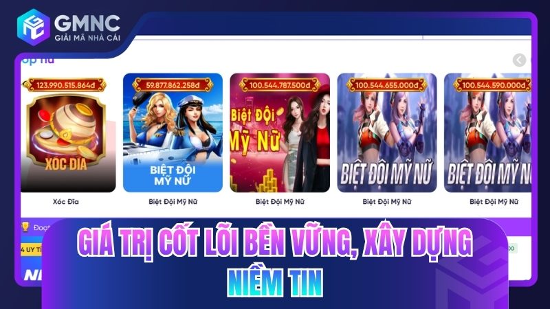 Giá trị cốt lõi bền vững, xây dựng niềm tin