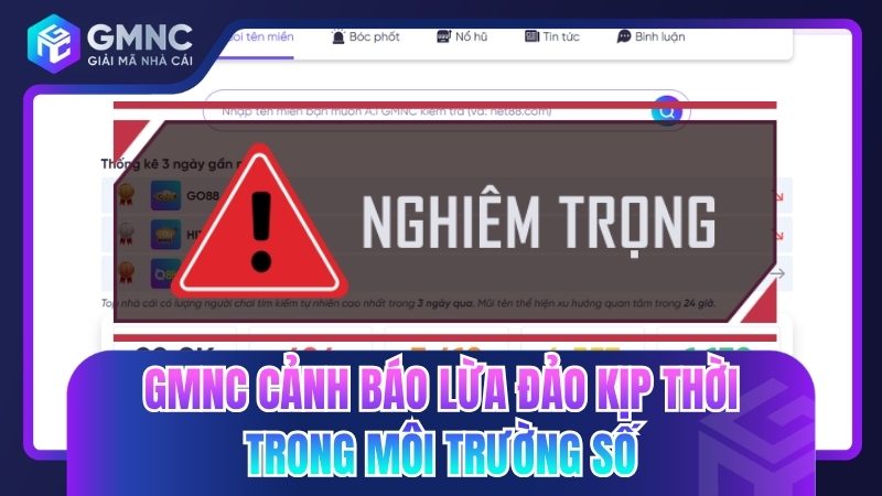 GMNC cảnh báo lừa đảo kịp thời trong môi trường số